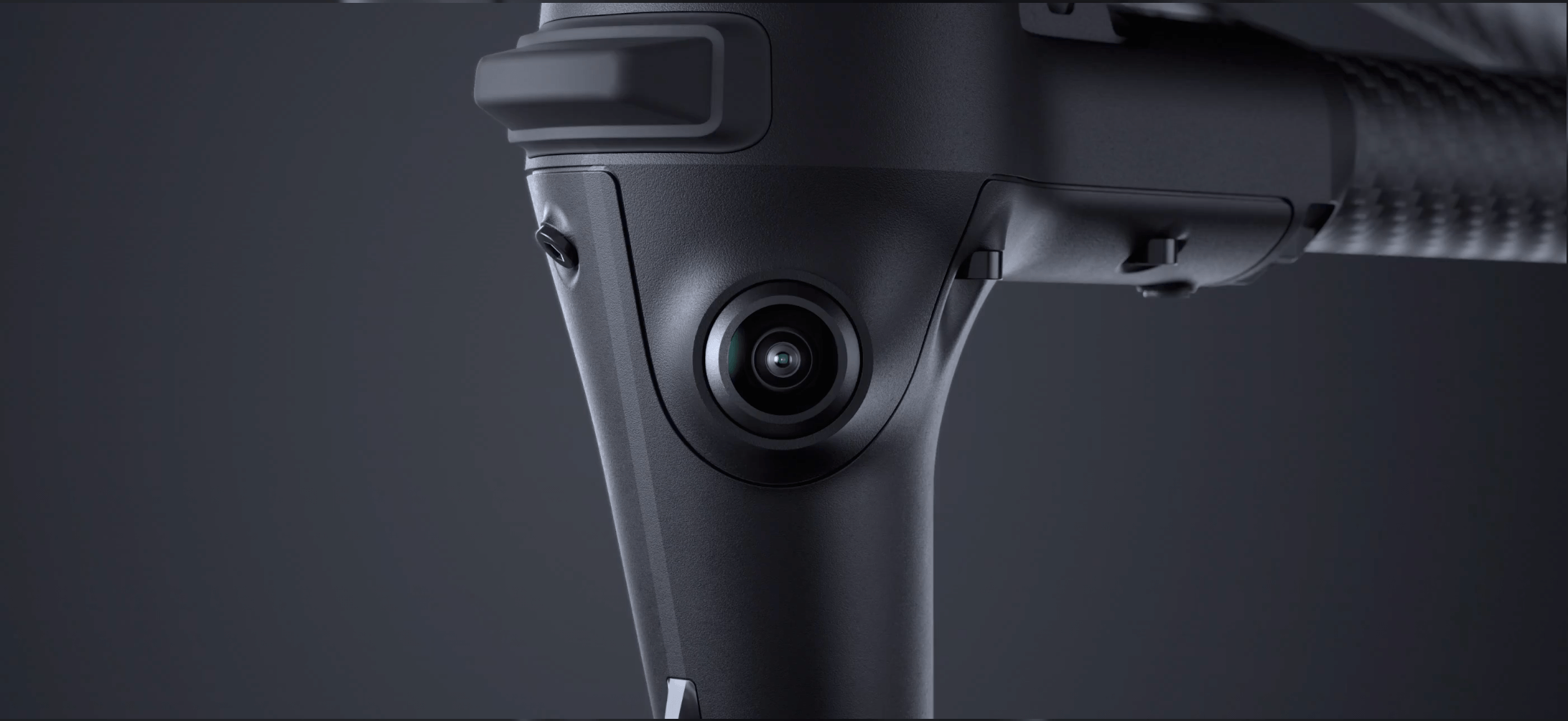 Imagem frontal da câmera do drone