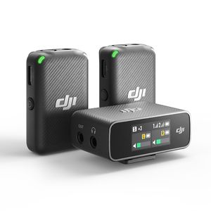 Microfone DJI Mic (2 Microfones, 1 Receptor e 1 Base de carregamento) BR - DJI108