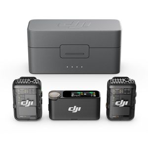 Microfone DJI Mic 2 (2 TX Microfone + 1 RX Receptor + 1 Case de carregamento) BR - DJI116