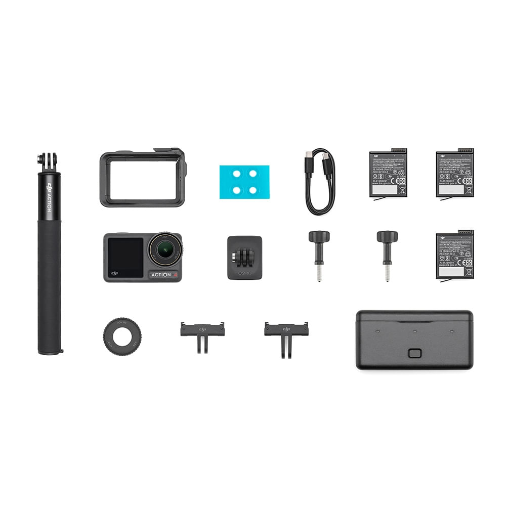 Câmera DJI Osmo Action 4 Adventure Combo BR - DJI208